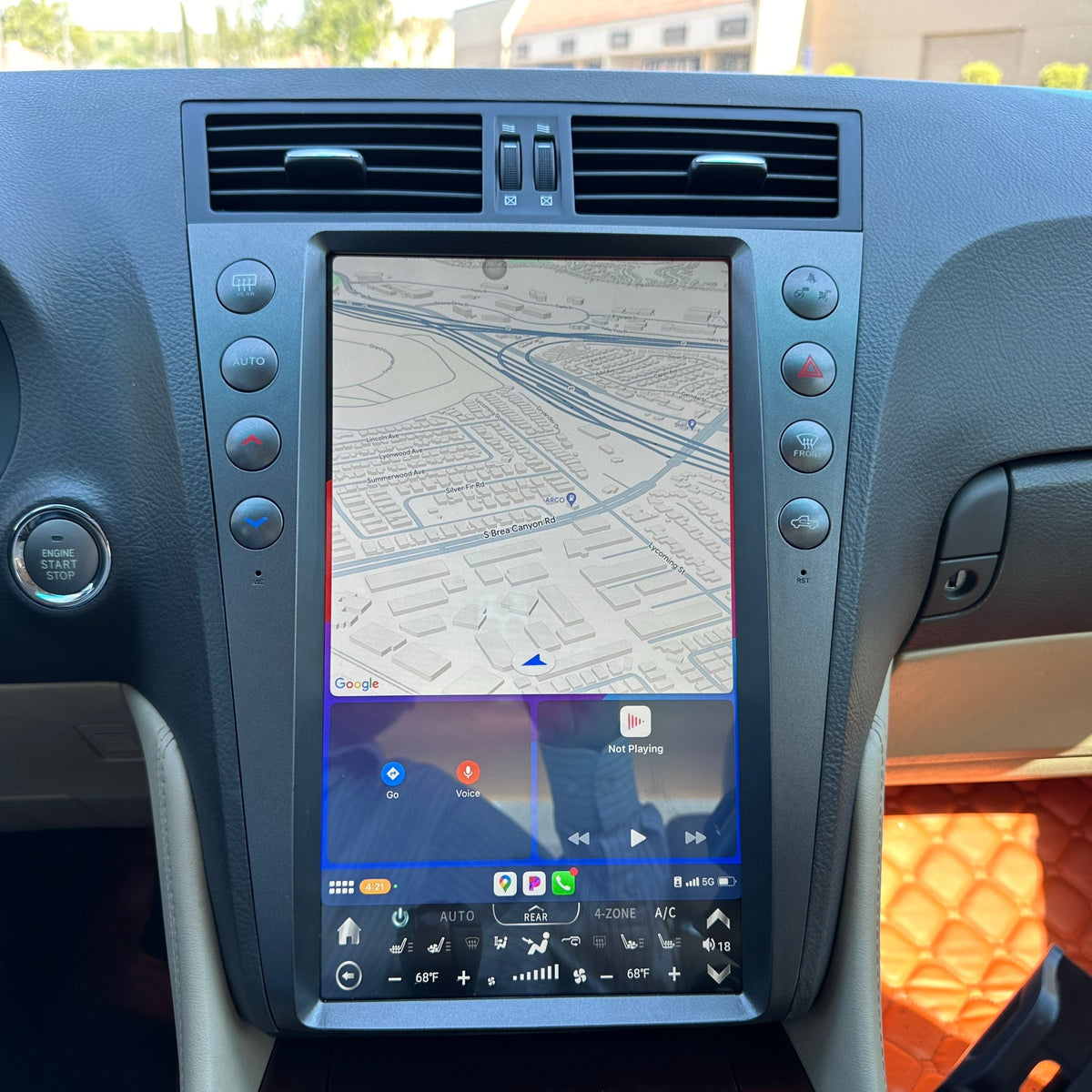 13.6" Vertical Screen Android 13 Fast boot Navigation Radio for Lexus GS 300 350 430 450h 460 2005 - 2011 | Phoenix Automotive