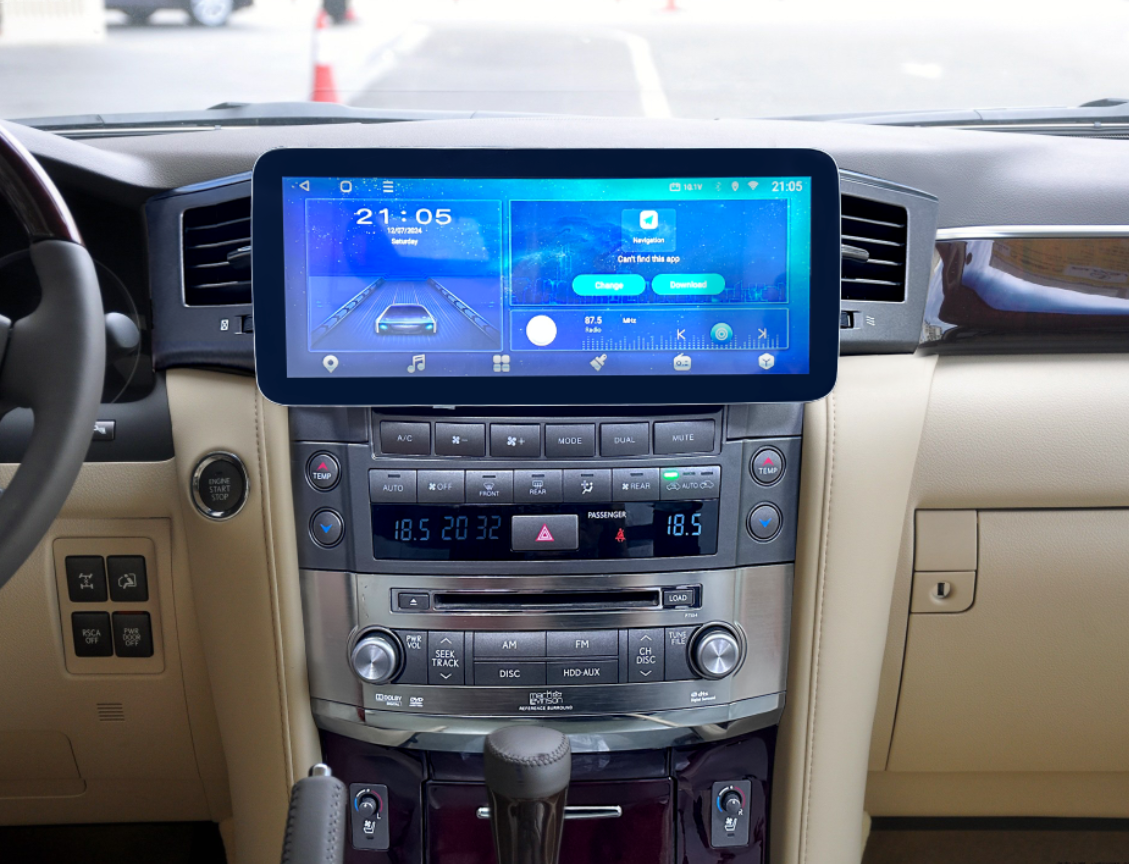 12.3 Inch Android 14 Universal Car Radio Stereo Android Auto Carplay for Lexus LX570 2007-2015