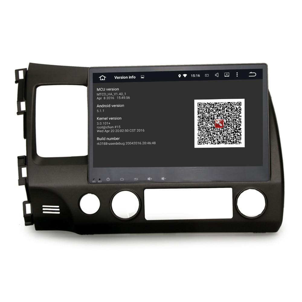 10.2" Quad-Core Android Navigation Radio for Honda Civic 2006 - 2011 - Phoenix Android Radios