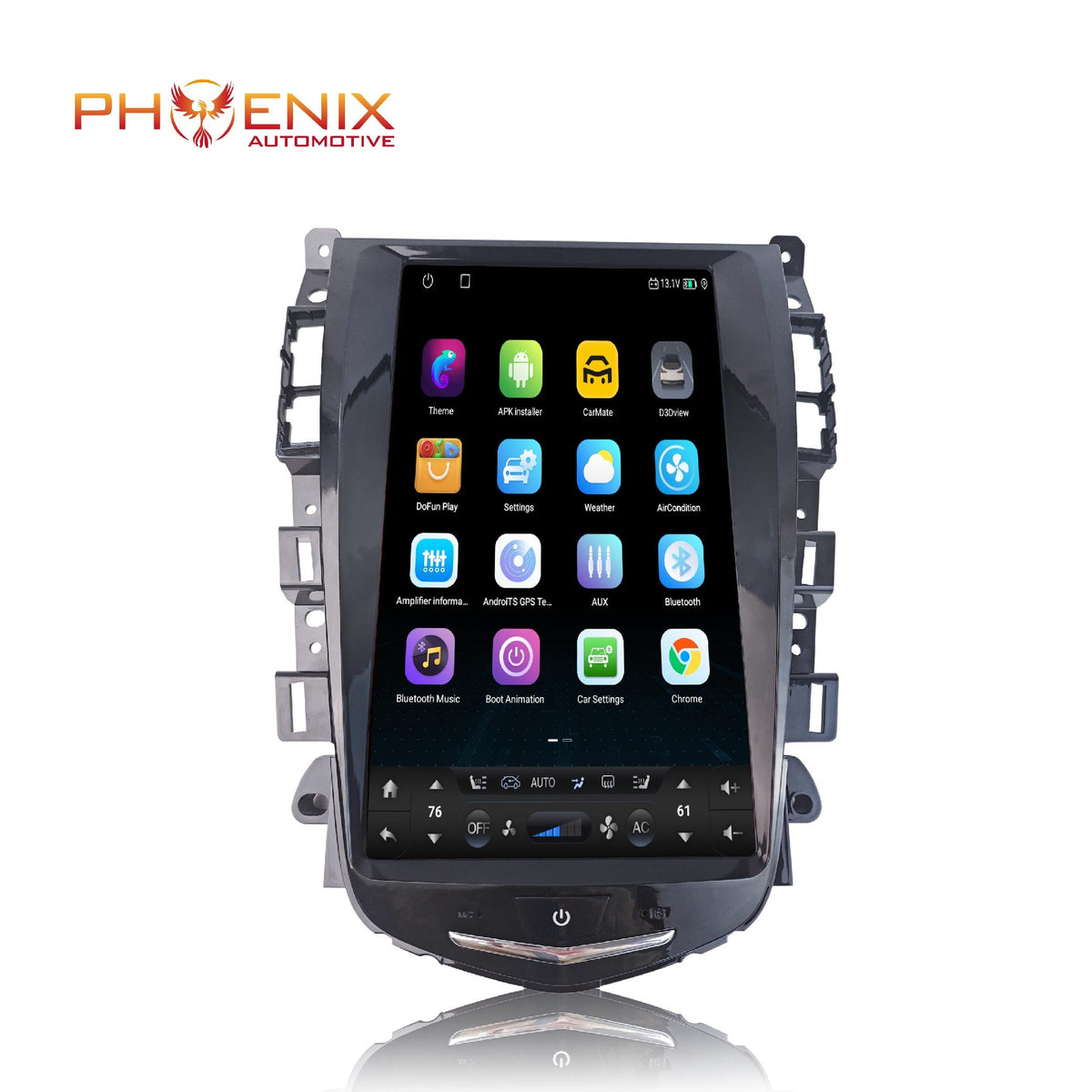 13.3" Android 14 Fast boot Vertical Screen Navi Radio for Cadillac Escalade 2015 - 2020