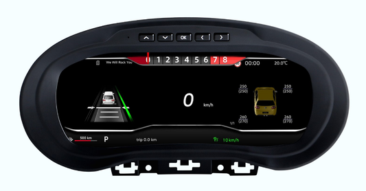 10.25 inch LCD Screen Digital Cluster Gauge for Volkswagen 2012-2018 POLO / 2011-2016 Amarok Speedometer Replacement Dashboard Instrument Cluster Digital Display Panel