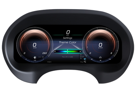 12.3 inch LCD Screen Digital Cluster Gauge for Mercedes-Benz Vito 2016-2023 Speedometer Replacement Dashboard Instrument Cluster Digital Display Panel