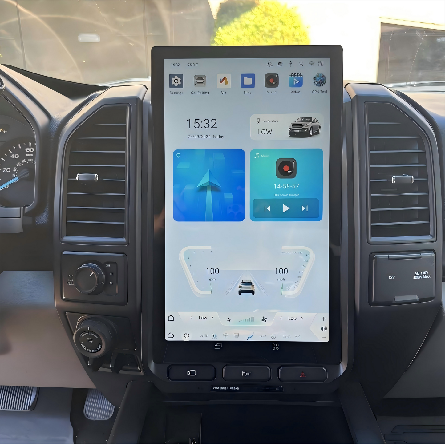 16” Android 13/14 Vertical Screen Navigation Radio for Ford F-150 F-250 F-350 F-450 F-550 2015-2020