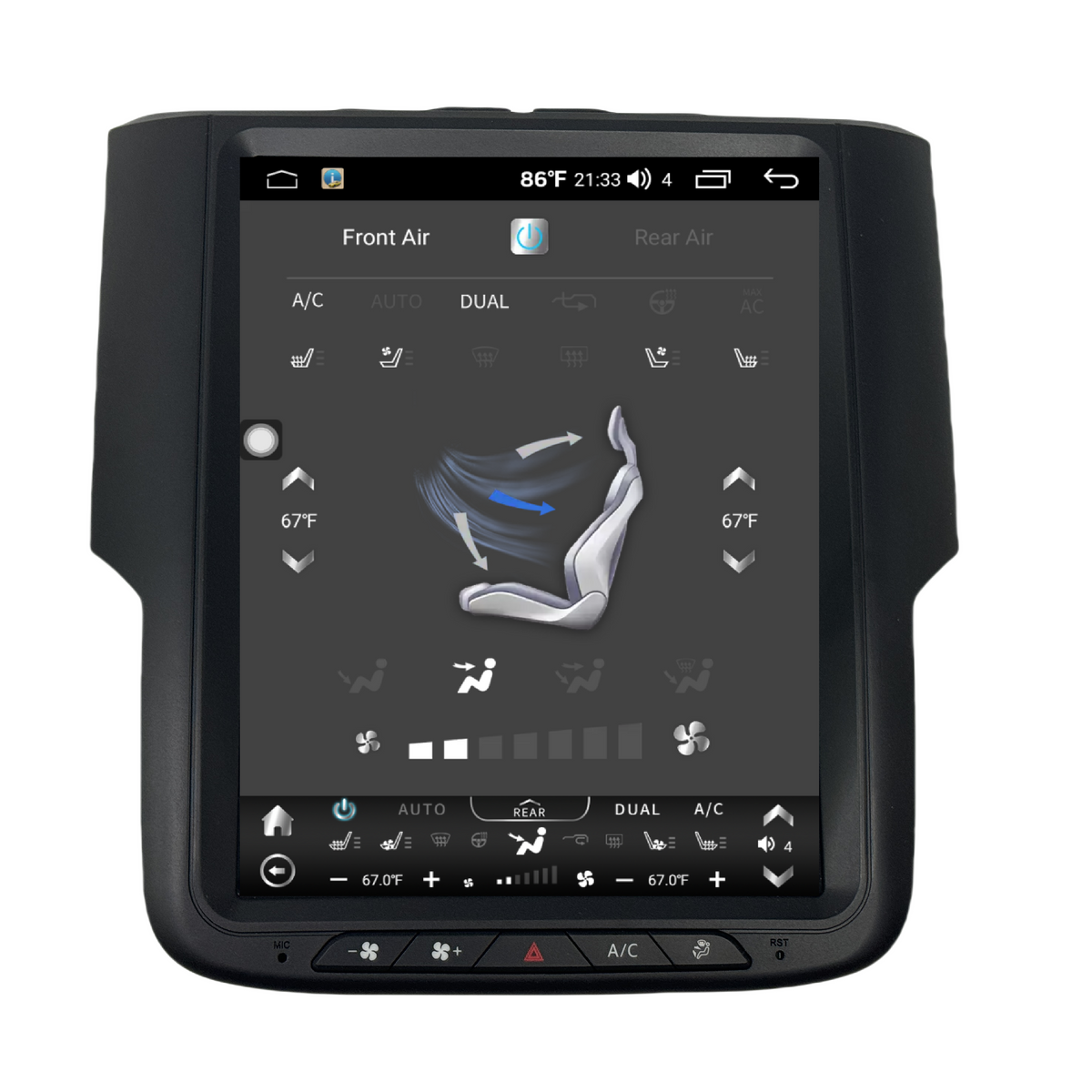 9.7/10.4" Android 13 Fast boot Vertical Screen Navi Radio for Dodge RAM 2013 - 2018 RAM Classic 2019 - 2024 | Phoenix Automotive