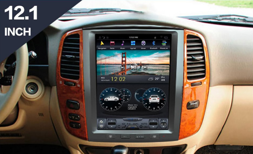 [G6 octa-core] 12.1" Vertical Screen Android 11 Fast boot Navi Radio for Lexus LX 470 2003 - 2007 | Phoenix Automotive