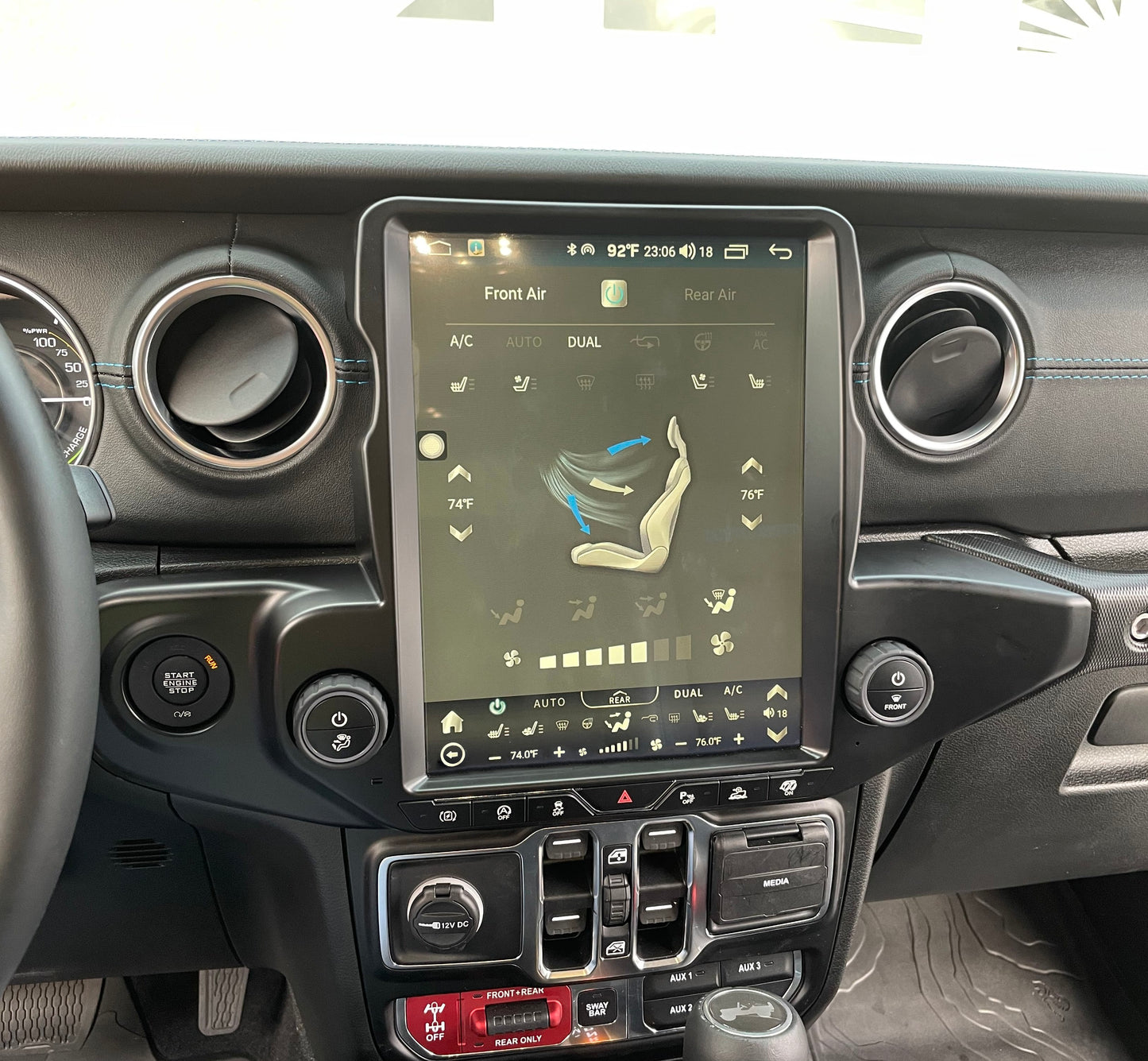 [ Hot-sale ] 12.1” Android 13 Vertical Screen Navigation Radio for Jeep Wrangler JL 2018 - 2022