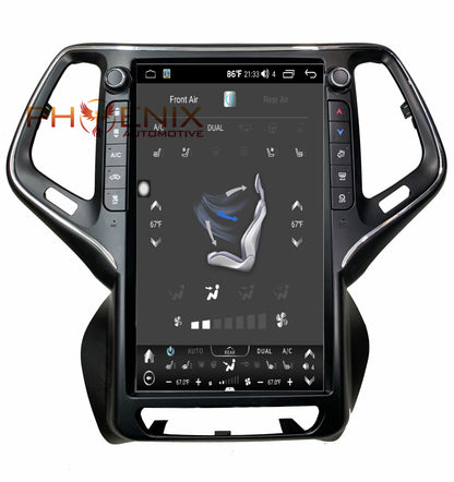 [Open box] 13.6" Vertical Screen Android 10/12/13 Fast boot Navigation Radio for Jeep Cherokee 2014 - 2021 | Phoenix Automotive