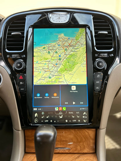 13.6" Vertical Screen Android 13/14 Navigation Radio for Chrysler 300 300C 300S 2011 - 2023