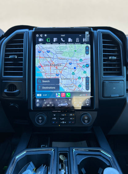 [Open Box] 13/16" Android 10/12/13/14 Vertical Screen Navigation Radio for Ford F-150 F-250 F-350 F-450 F-550 2015-2020