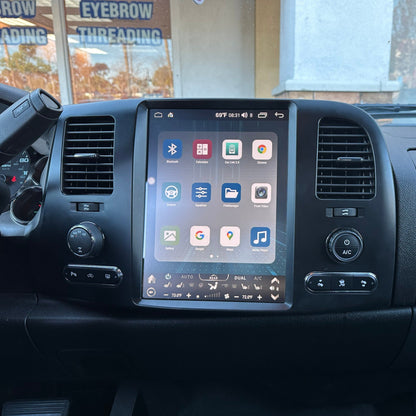 12.1” Android 13 fast boot Vertical Screen Navigation Radio for Chevrolet Silverado GMC Sierra 2007 - 2013 | Phoenix Automotive