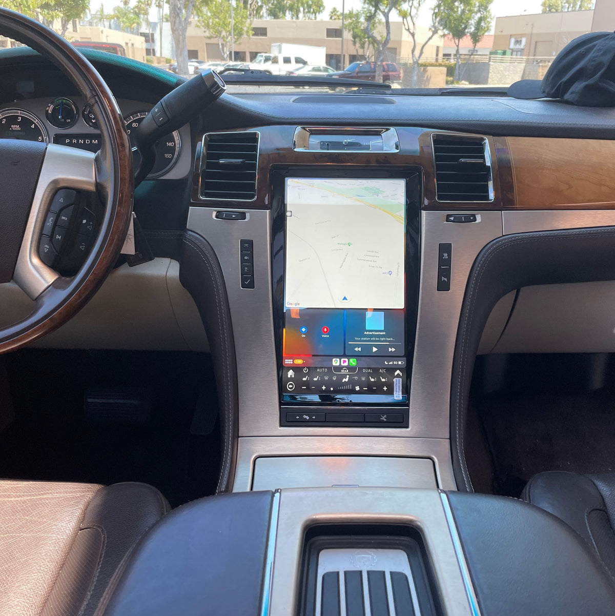 [ NEW ] 13.6" Android 13 VERTICAL SCREEN Navigation Radio for Cadillac Escalade 2007 - 2014 | Phoenix Automotive