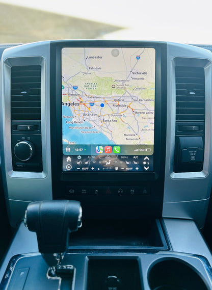 12.1“ / 13" Android 13/14 Fast boot Vertical Screen Navi Radio for Dodge Ram 2009 - 2018