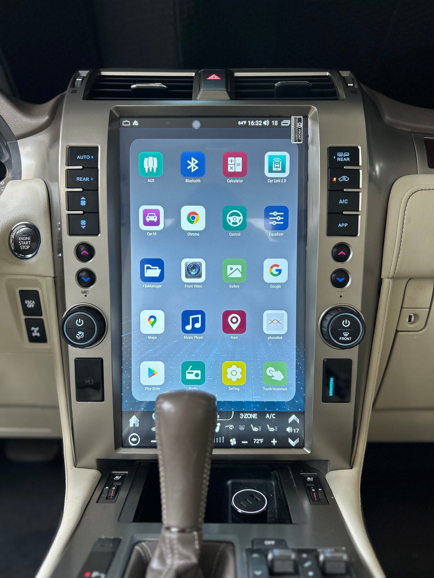 15.6" Android 13/14 Fast boot Navigation Radio for Lexus GX 400 GX 460 2010 - 2021