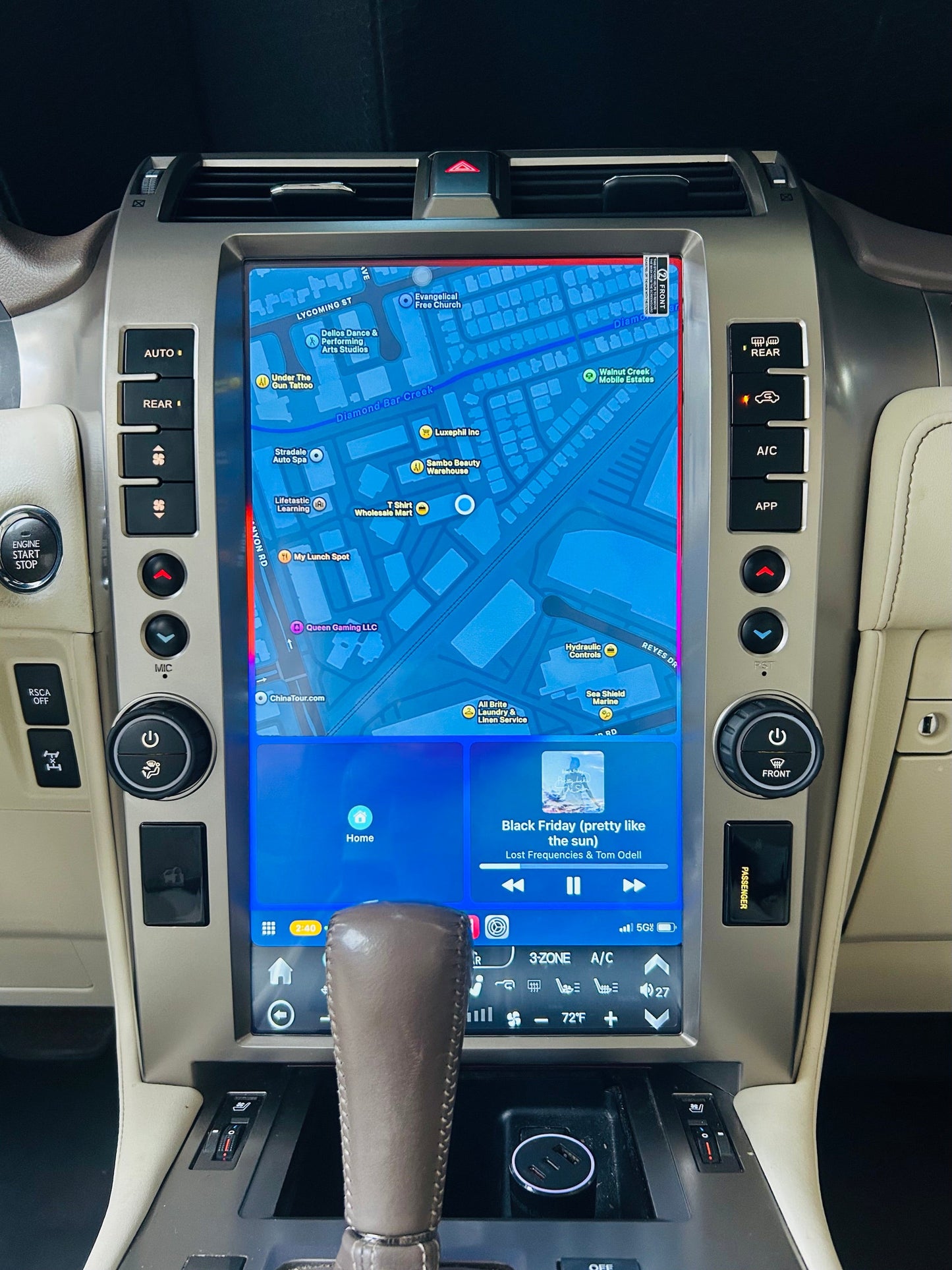 15.6" Android 13/14 Fast boot Navigation Radio for Lexus GX 400 GX 460 2010 - 2021