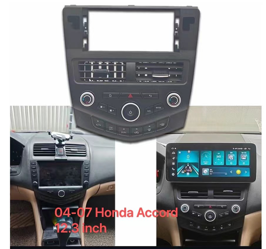 12.3 Inch Android 14 Universal Car Radio Stereo Android Auto Carplay for Honda Accord 2004-2007 7th Generation
