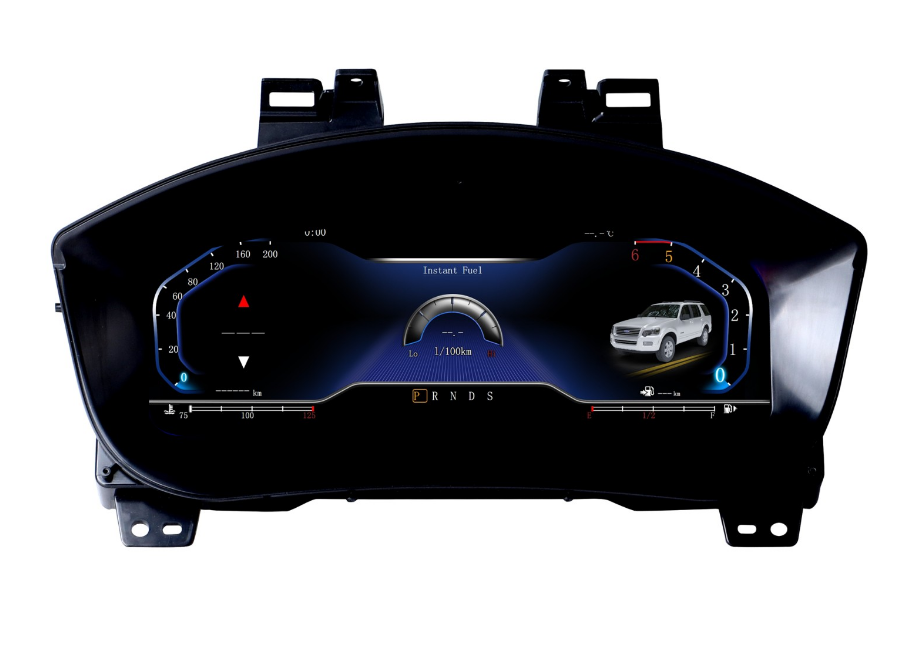 12.3 inch LCD Screen Digital Cluster Gauge for Ford Explorer 2017-2018 Speedometer Replacement Dashboard Instrument Cluster Digital Display Panel