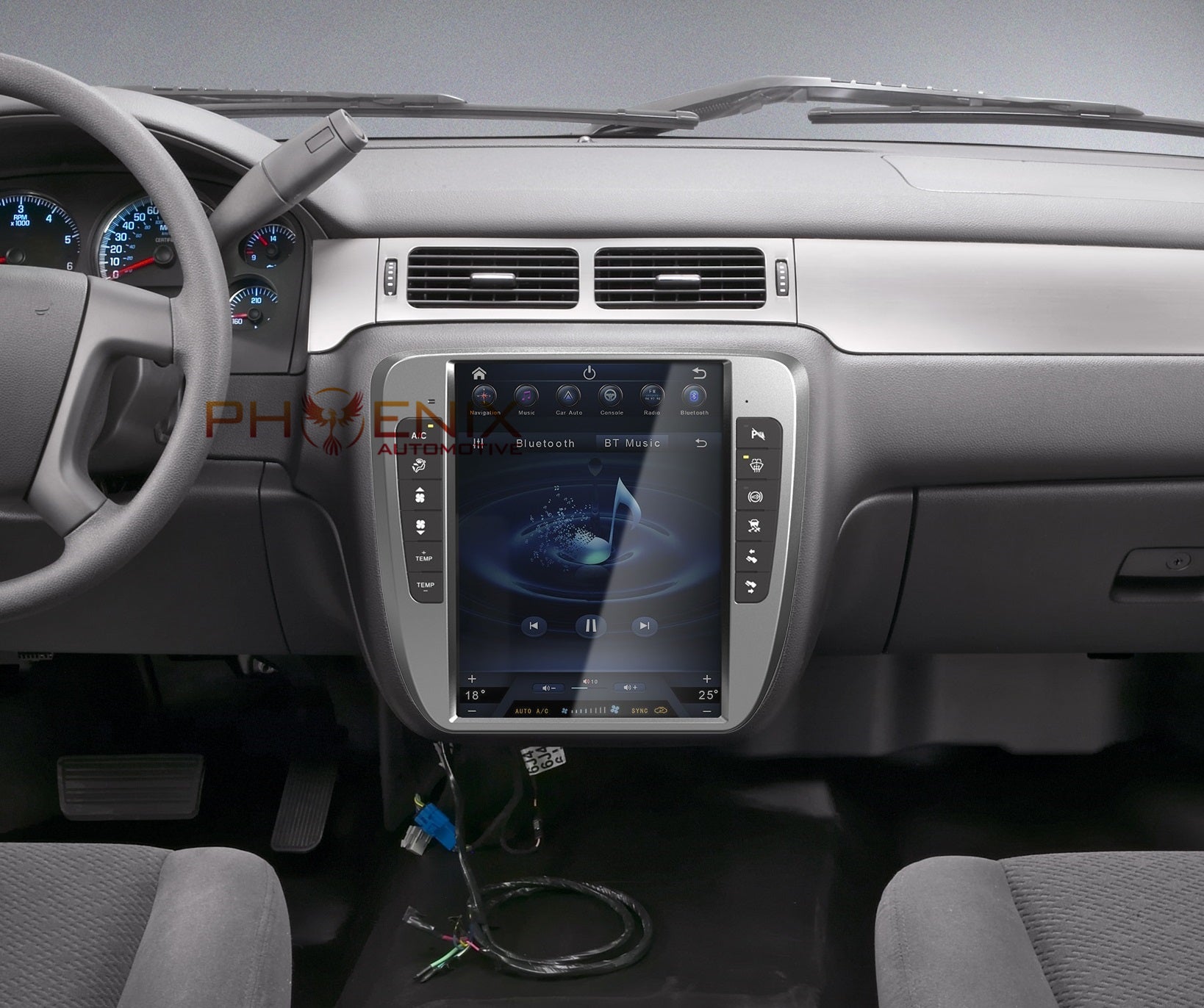 [Open Box] 13" Android 10/12 Navigation Radio for Chevrolet Silverado Tahoe Suburban GMC Yukon Sierra Avalanche 2007 - 2014 | Phoenix Automotive