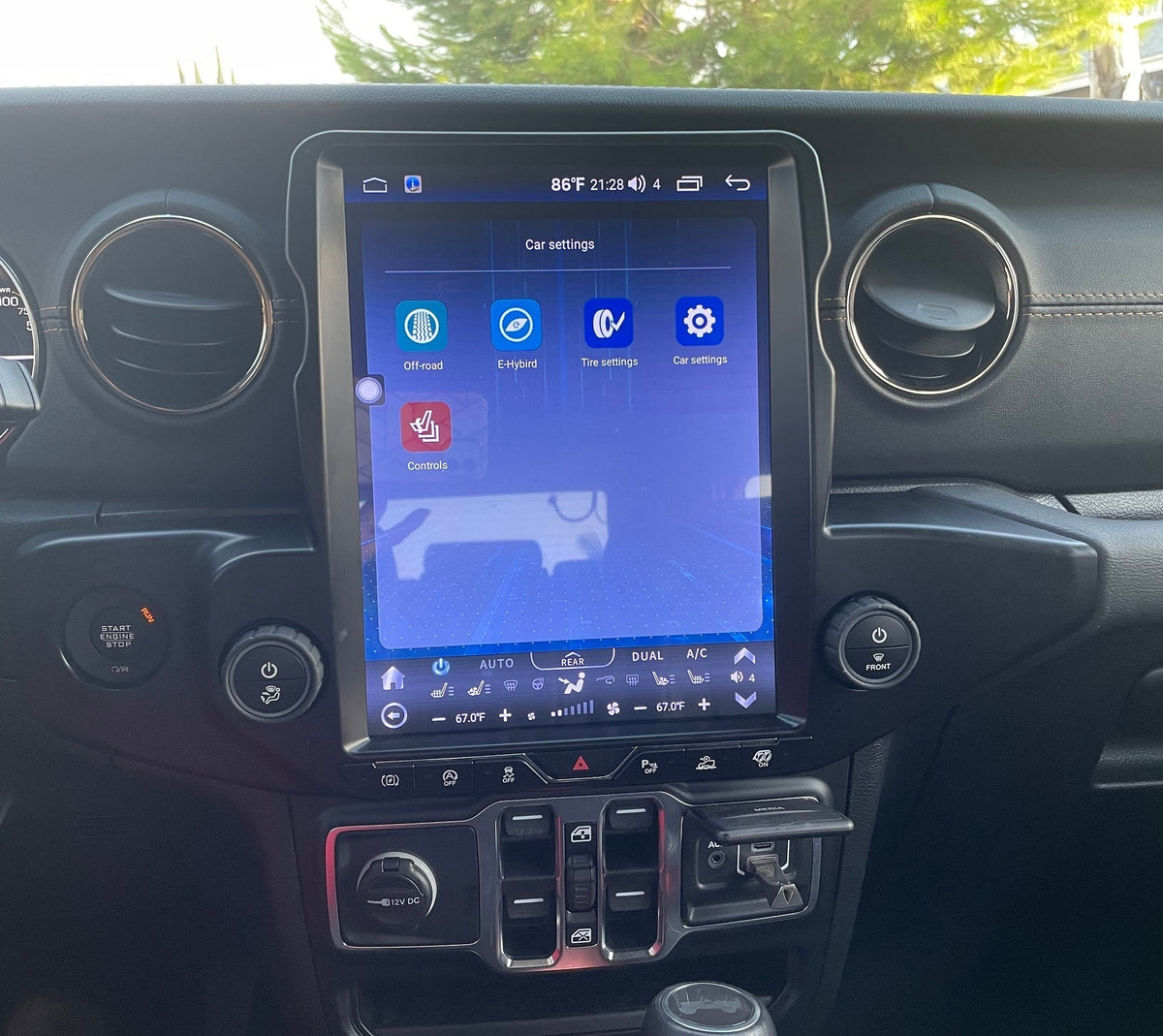 [ Hot-sale ] 12.1” Android 13 Vertical Screen Navigation Radio for Jeep Wrangler JL 2018 - 2023 | Phoenix Automotive