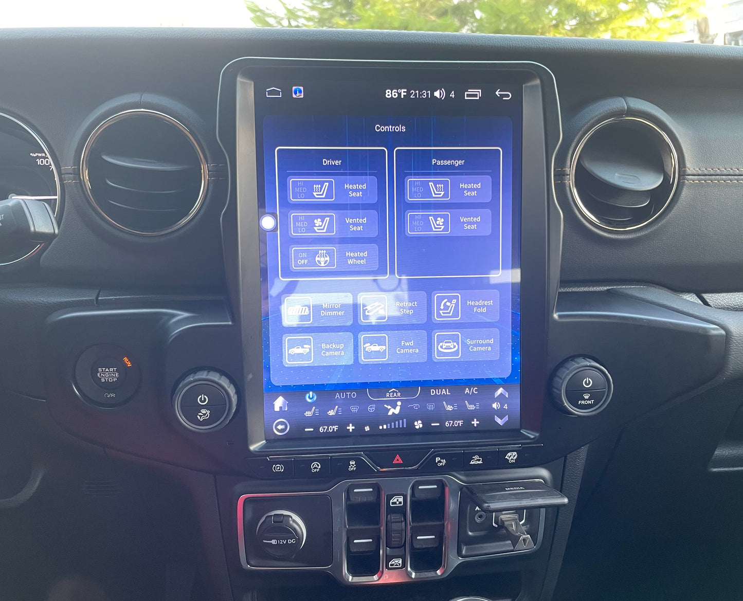 [ Hot-sale ] 12.1” Android 13 Vertical Screen Navigation Radio for Jeep Wrangler JL 2018 - 2022