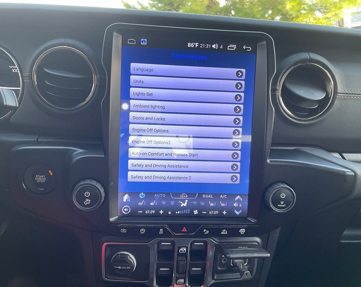 [ Hot-sale ] 12.1” Android 13 Vertical Screen Navigation Radio for Jeep Gladiator 2020 - 2023 | Phoenix Automotive