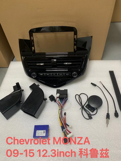 12.3 Inch Android 14 Universal Car Radio Stereo Android Auto Carplay for Chevrolet MONZA Cruze 2009-2015