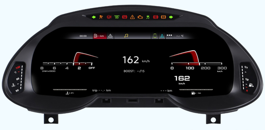 12.3 inch LCD Screen Digital Cluster Gauge for Audi Q5 2009-2018 Speedometer Replacement Dashboard Instrument Cluster Digital Display Panel
