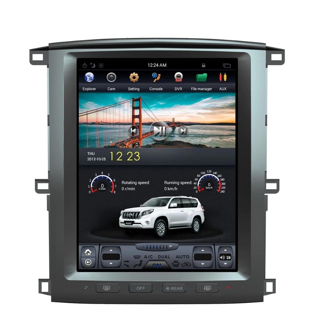 [Open box] 12.1" Vertical Screen Android Navi Radio for Toyota Land Cruiser LC100 2002 - 2007 - Smart Car Stereo Radio Navigation | In-Dash audio/video players online - Phoenix Automotive