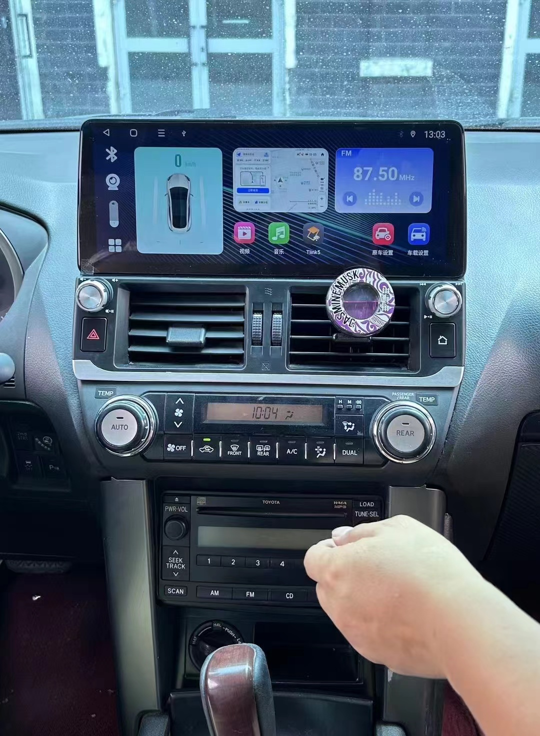 12.3 Inch Android 14 Universal Car Radio Stereo Android Auto Carplay for Toyota Prado  2010-2013