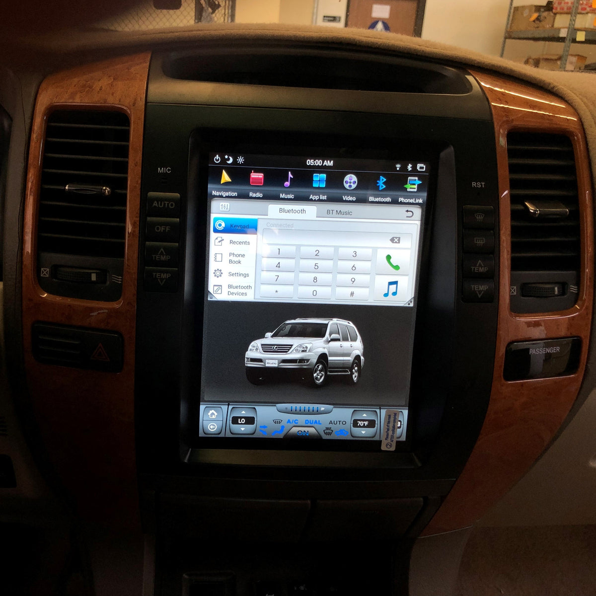 [ G6 octa-core ] 10.4" Vertical Screen Android 11 Fast boot Navigation Radio for Lexus GX 470 2003 - 2009 | Phoenix Automotive