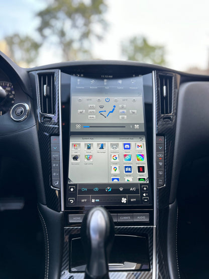 13.6" ANDROID 14 FAST BOOT VERTICAL SCREEN NAV RADIO FOR INFINITI Q50 Q60