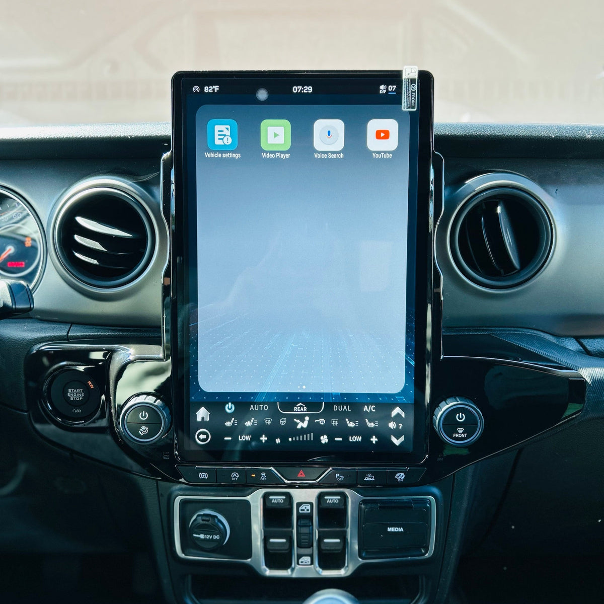 [ Hot-sale ] 14.5/12.1”Android 13/14 Vertical Screen Navigation Radio for Jeep Wrangler/Rubicon/Gladiator 2018 - 2023