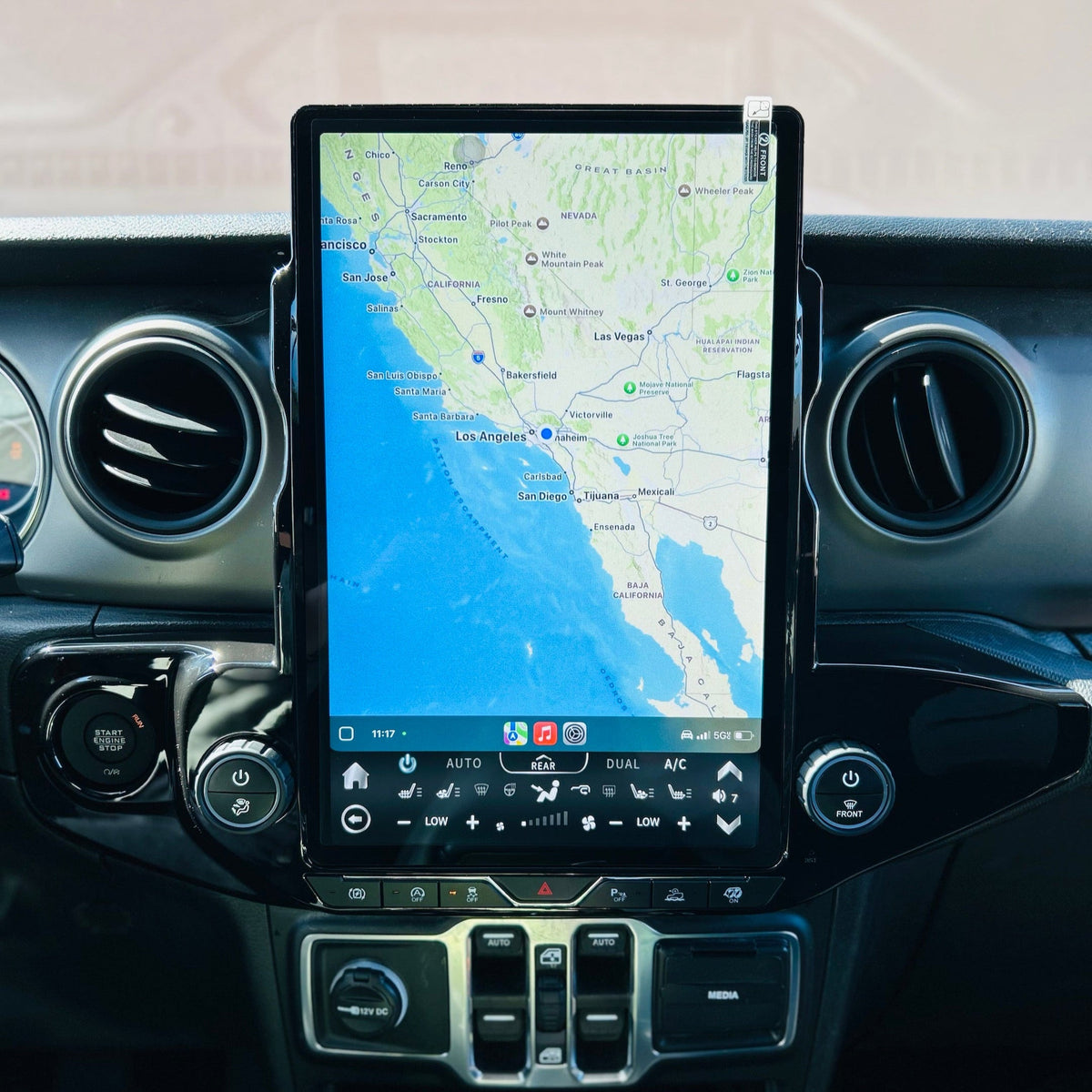 14.5” Android 13/14 Vertical Screen Navigation Radio for Jeep Wrangler/Rubicon/Gladiator 2018 - 2023 (Support both Left/Right peptide)
