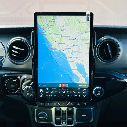 14.5” Android 13/14 Vertical Screen Navigation Radio for Jeep Wrangler/Rubicon/Gladiator 2018 - 2023 (Support both Left/Right peptide)