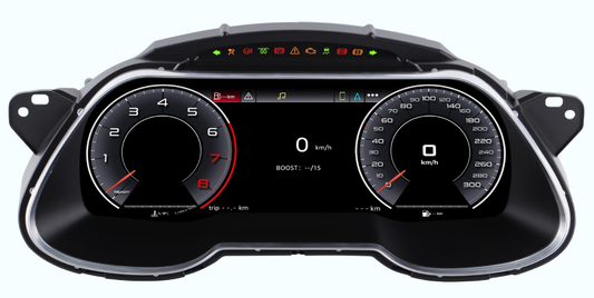 12.3 inch LCD Screen Digital Cluster Gauge for Audi A4 2013-2016 Speedometer Replacement Dashboard Instrument Cluster Digital Display Panel