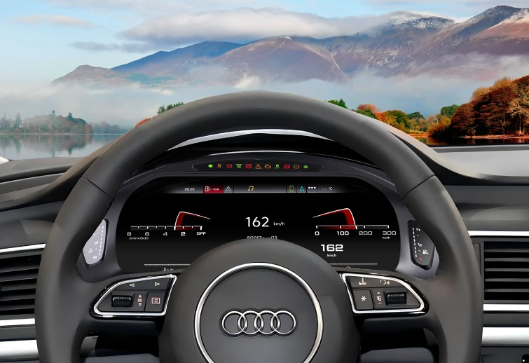 12.3 inch LCD Screen Digital Cluster Gauge for Audi A6/A7 2013-2018 Speedometer Replacement Dashboard Instrument Cluster Digital Display Panel