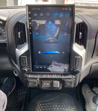[Open Box] 17" Vertical Screen Android 13 Fast boot Navigation Radio for GMC sierra 2019-2021 Chevrolet Silverado 2019-2021