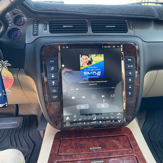 [NEW] 13" Android 13 Navigation Radio for Chevrolet Silverado Tahoe Suburban GMC Yukon Sierra Avalanche 2007 - 2014 In-Dash audio/video players head unit stereo online Phoenix Automotive Android Radio Tesla-style T-style XL Large screen Vertical screen big screen Linkswell inc x knob joying Aucar auto AutoTecPro Navigation Systems Rhino dasaita American muscle nifty city merge screens seicane car radio