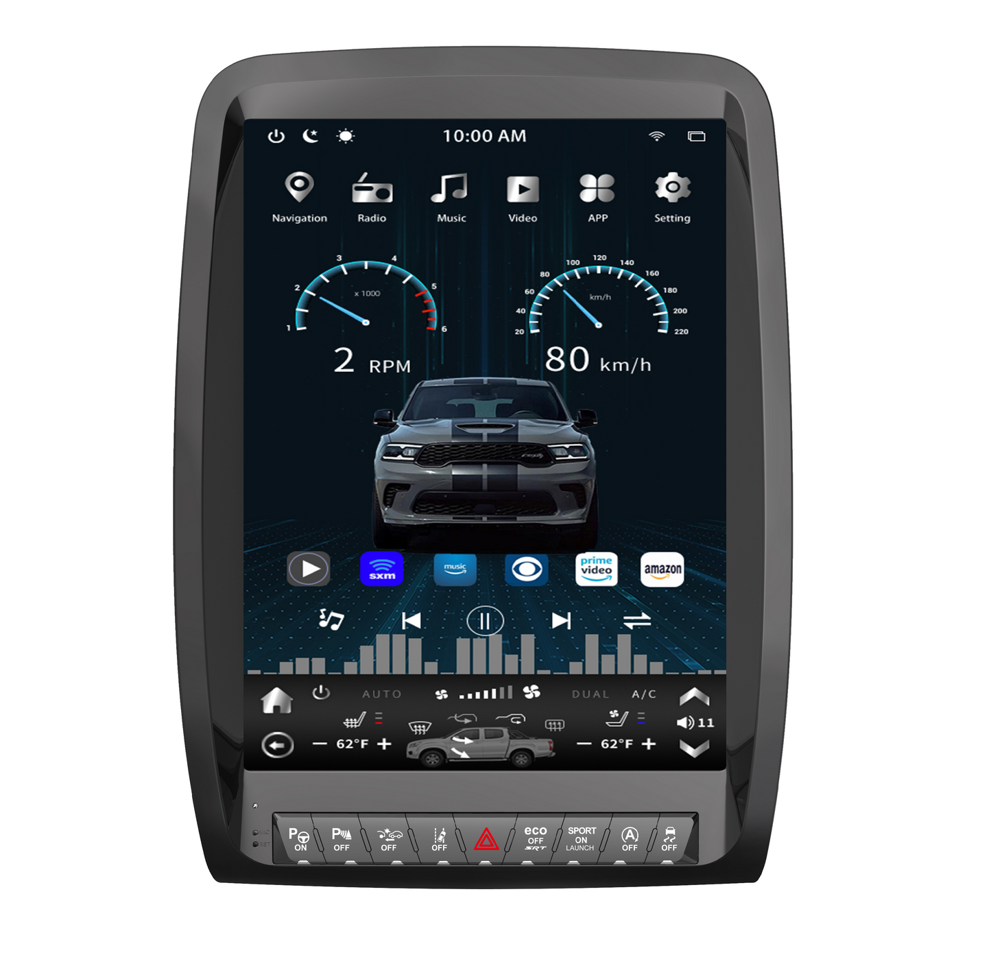 13” Android 12 Vertical Screen Navigation Radio for Dodge Durango 2011 - 2020 | Phoenix Automotive