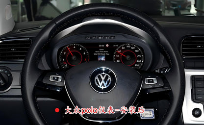 10.25 inch LCD Screen Digital Cluster Gauge for Volkswagen 2012-2018 POLO / 2011-2016 Amarok Speedometer Replacement Dashboard Instrument Cluster Digital Display Panel