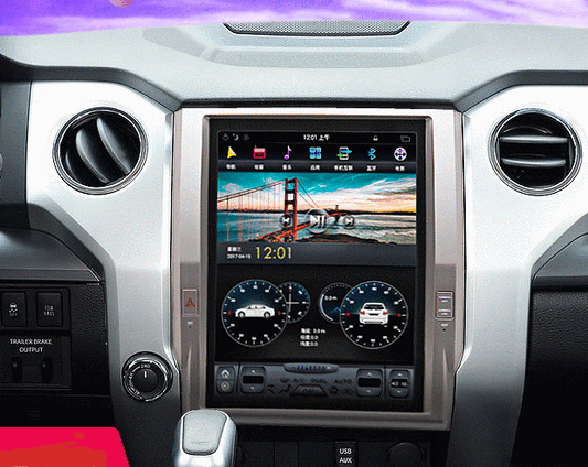 OPEN BOX[ PX6 Six-Core ] 12.1" Android 8.1/9 Fast boot Vertical Screen Navigation Radio for Toyota Tundra 2014 - 2019 - Smart Car Stereo Radio Navigation | In-Dash audio/video players online 
