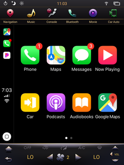 Built-in CarPlay and Android Auto for PX6 Six-core vertical screen head units - Phoenix Android Radios