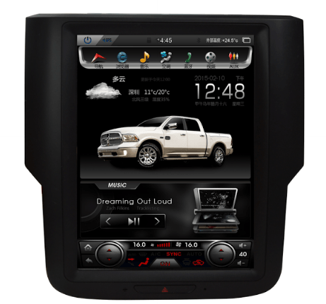 Open box [PX6 SIX-CORE] 10.4" Android 8.1 Vertical Screen  Navi Radio for Dodge Ram 2013 - 2018 - Smart Car Stereo Radio Navigation | In-Dash audio/video players online - Phoenix Automotive