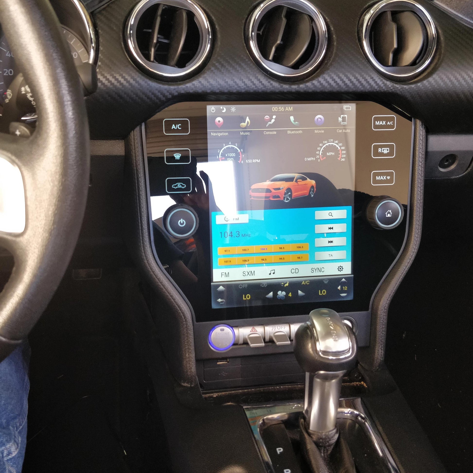 [ Refurbished ][ PX6 Six-core ]  10.4" Android 8 Vertical Screen Navigation Radio for Ford Mustang and Shelby 2015 - 2019 - Smart Car Stereo Radio Navigation | In-Dash audio/video players onl